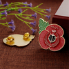 Mystery Red & Purple UK Poppy Lapel Pins for Remembrance Day