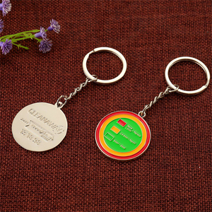 Best Customized Silver Metal Enamel Keychain for Memory