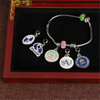 Fashion Jewelry Metal Bracelet with Custom Pendent & Charm