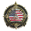 US Naval Marine Security Guard Coin with Laser Engraving