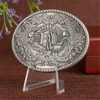 Hot Sale!Custom Antique Silver Zinc Alloy Belt Buckle 3D Model