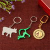 Wholesale Cute animal shaped custom metal keychain