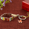 Best Quality Customized Leather KeyChain with 26 Metal Letters