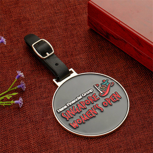 Personalised Singapore Women's Open Metal with Pu Golf Bag Tag