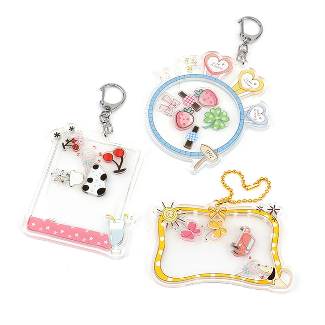 China Wholesale Custom Acrylic Plastic Keychain