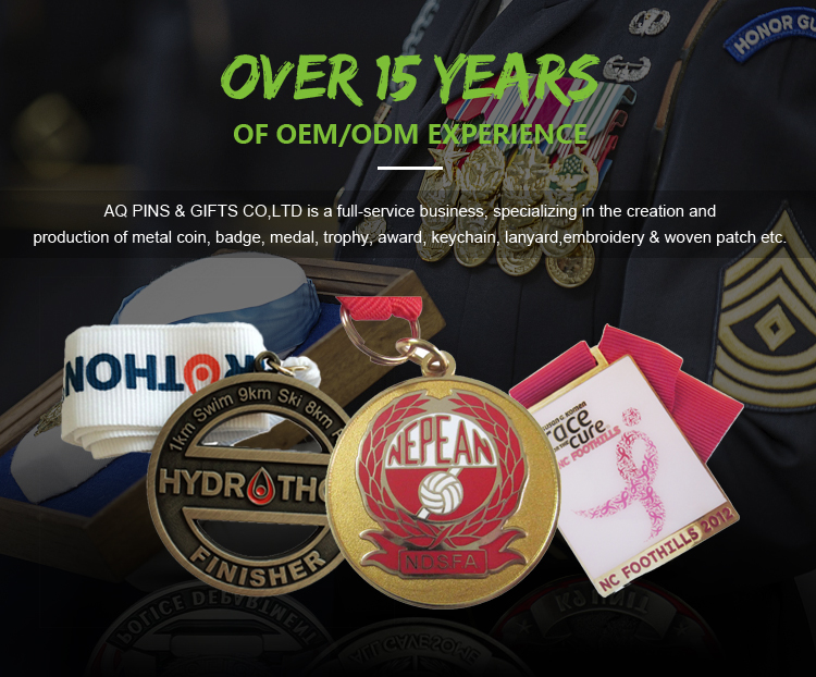 Number one manufacturer for custom metal medals