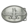 Custom Designs Big Zinc Alloy Hard/Soft Enamel Belt Buckle 