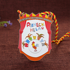 Cute Clown Irregularly Soft Enamel German Carnival Medal