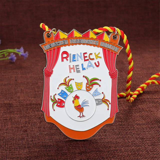 Cute Clown Irregularly Soft Enamel German Carnival Medal