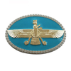 Custom Designs Big Zinc Alloy Hard/Soft Enamel Belt Buckle 