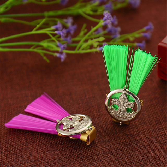 Purple & Green Lapel Pin for Boy Scout District Commissioner 