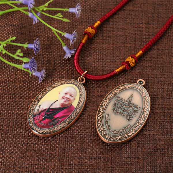 Custom Buddhist Metal Pendant Necklace for 60TH Anniversary