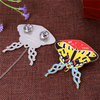 Custom Soft Enamel Butterfly Lapel Pin with Glitter & Epoxy 