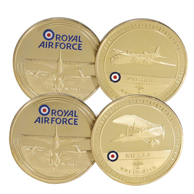 Personalized 3D US Or Royal Air Force Challenge Coins