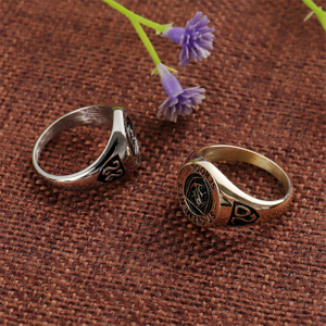 Custom 925 Silver St. Clement's School Graduation Ring Gift