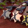 Alloy Hexagon Star Juveniles Running Torch Engraving Medal