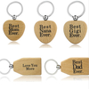 Wholesale Manufacturer Custom Engraved Logo Wooden Keychain