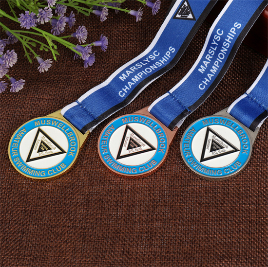 Honor Level 1/2/3 Medal For Amateur Swimming Club & Academy