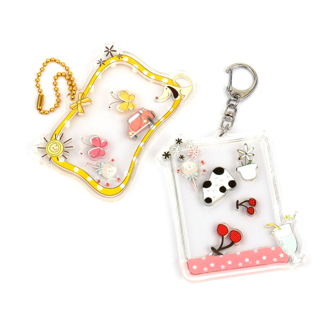 China Wholesale Custom Acrylic Plastic Keychain