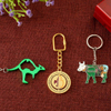 Wholesale Cute animal shaped custom metal keychain