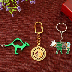 Wholesale Cute animal shaped custom metal keychain