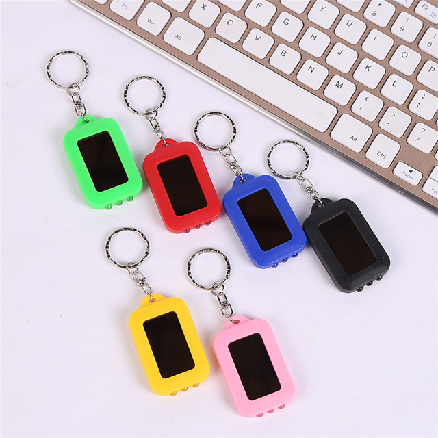 Promotional Gift Real Solar charging Lighting LED Keychain