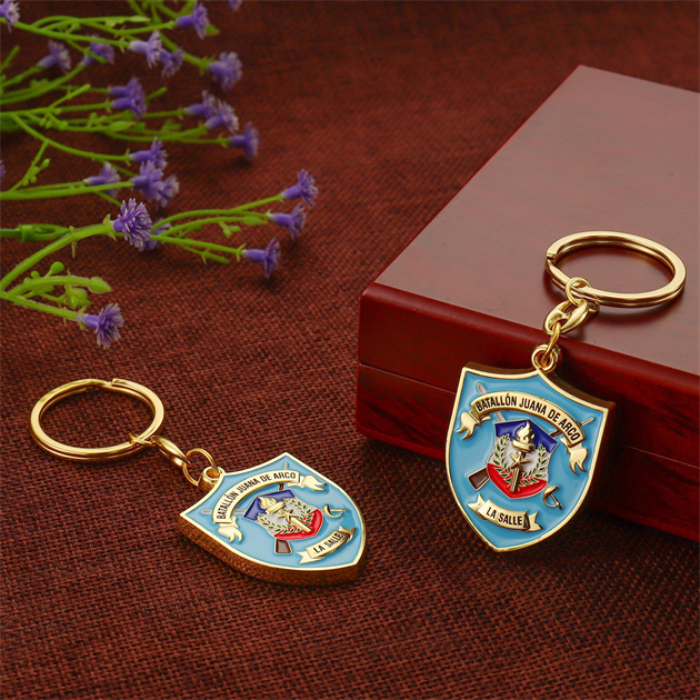 Good Quality Batallon Juana De Arco Metal Keychain