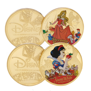  Disney Princess Snow White & Sleeping Beautiy Gold Coin