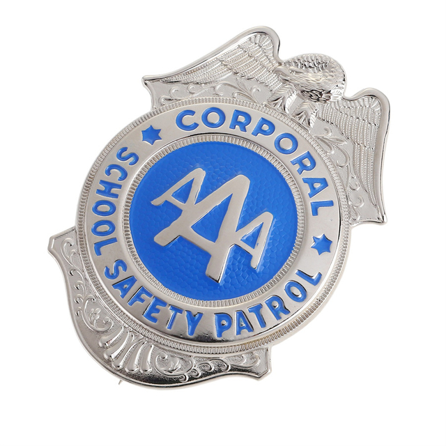  3D AAA Corporal School Safety Patrol Metal Lapel Pin Badge