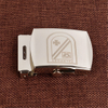 Factory Price Engraved Logo Custom Metal Silver Belt Buckles