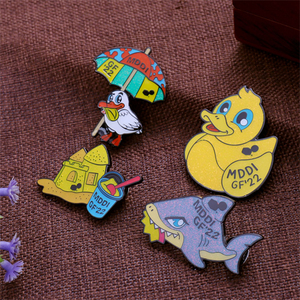 Hot Sale Fashion MDDI GF Cute Animal Lapel Pin Badge