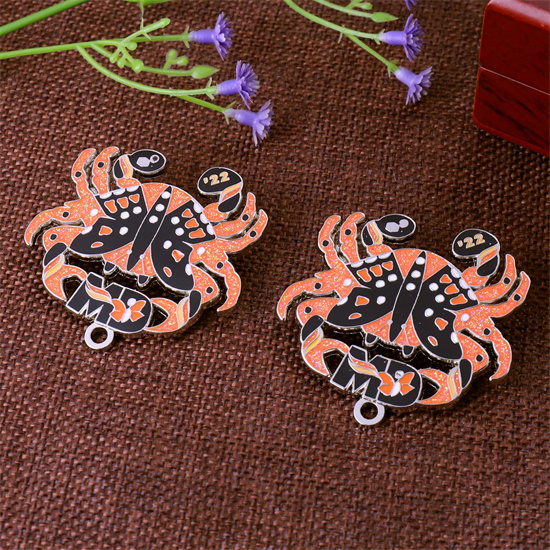 Promotional Gift Colorful Glittering Cute Crab Lapel Pin