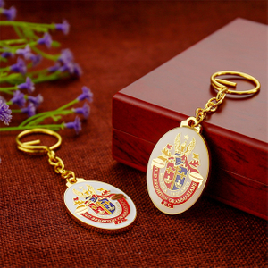 Good Quality Custom Old Brichton Grammarisns Gold Keychain