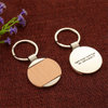 Promotional Gift Make Your Logo Wooden And Metal Keychain