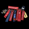 Personalized Promotion Fabric Logo Embroidery Keychain 