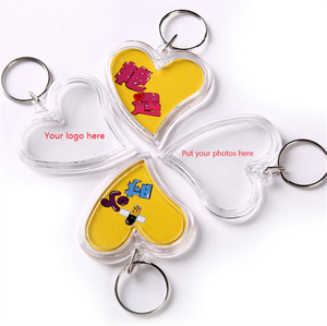  Personalized Gift Pop Clear Acrylic Blank Heart Keychain