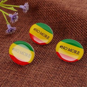 Bolivia Flag CMYK Printing Stainless Steel Lapel Pin W/ Epoxy