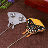 Best Selling Pink Orange Butterfly Kite Lapel Pins