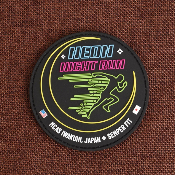 Custom Neon Night Run Sport MCAS Iwakuni Japan PVC Patch
