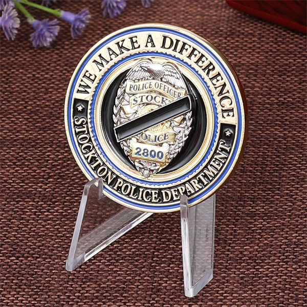 No MOQ! Custom Badge Commemorative Coins For Police Officer