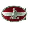 Custom Designs Big Zinc Alloy Hard/Soft Enamel Belt Buckle 