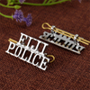 Stripe Police Sergeant Chevrons Epaulettes Chrome Lapel Pin