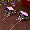 Custom Soft Enamel Butterfly Lapel Pin with Glitter & Epoxy 