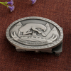 Factory Price Engraved Logo Custom Metal Silver Belt Buckles