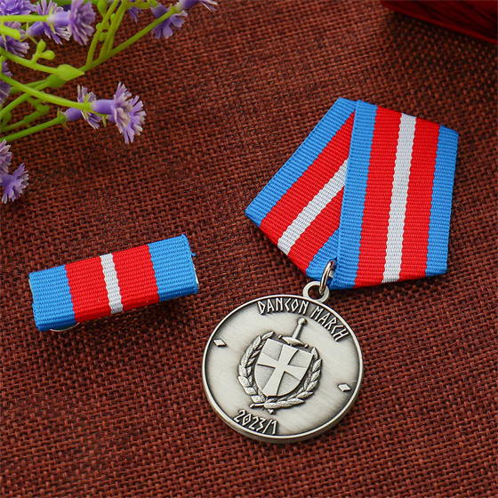 Custom Official Military Award Medals W/ Short Ribbon Drape