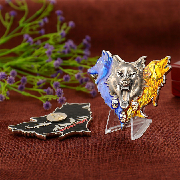 Wolfpack Chiefs Military Metal Coin
