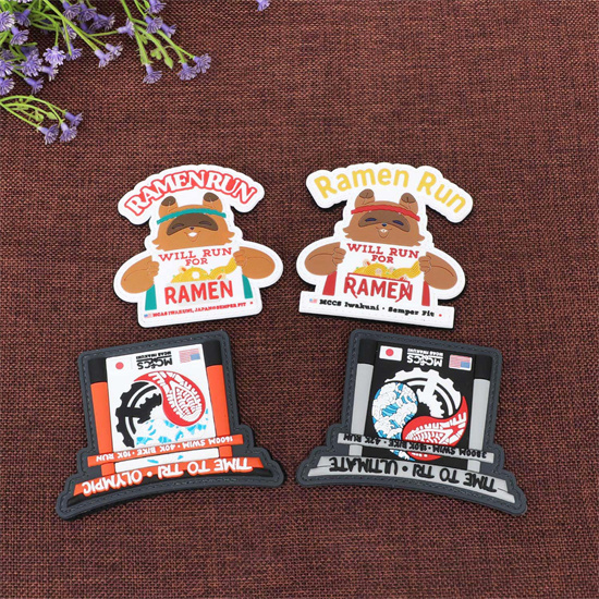 Durable weatherproof PVC patch in Japanese Ukiyo-e style, ideal for outdoor luggage.jpg
