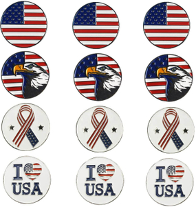 2024 Best Custom Magnetic mini gold Silver Golf Ball Markers