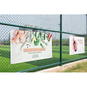 Custom Rectangle Outdoor Wall Hanging Advertising Banner