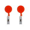 32mm dia Retractable Plastic Badge Reel with Clip on Back